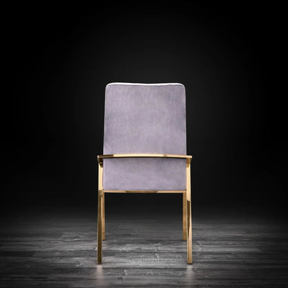 Nolan Titanium Gold Designer Dining Chair
