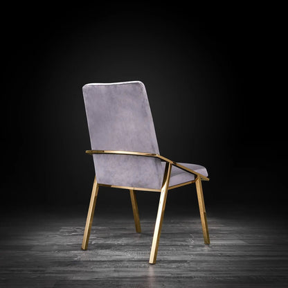 Nolan Titanium Gold Designer Dining Chair