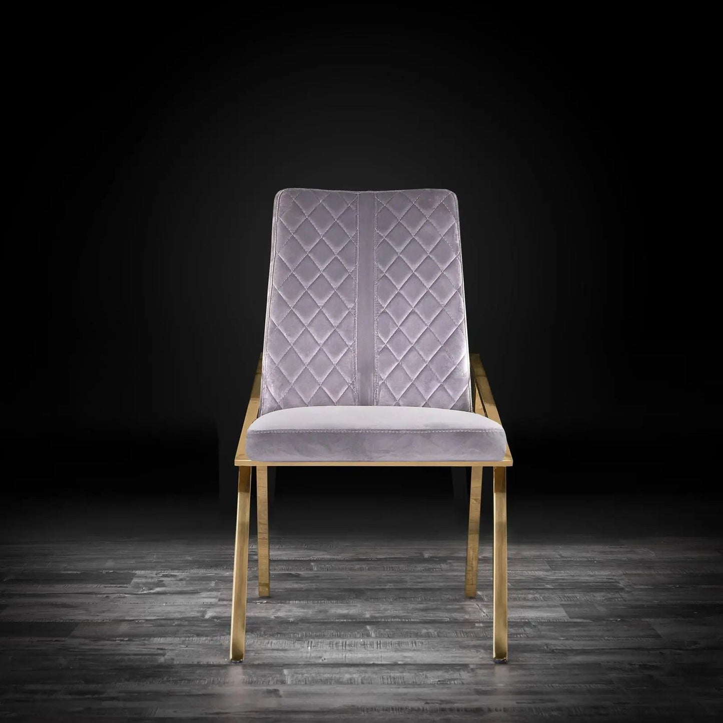Nolan Titanium Gold Designer Dining Chair