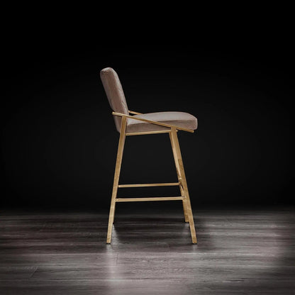 Nolan Titanium Gold Counter Bar Stool