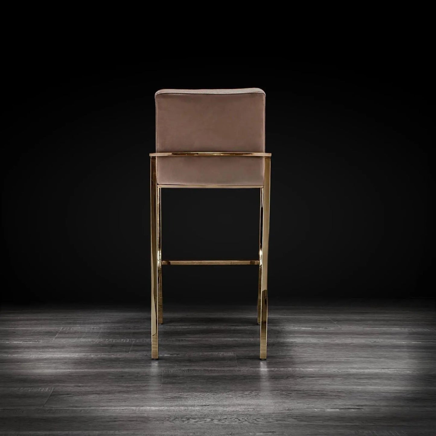 Nolan Titanium Gold Counter Bar Stool