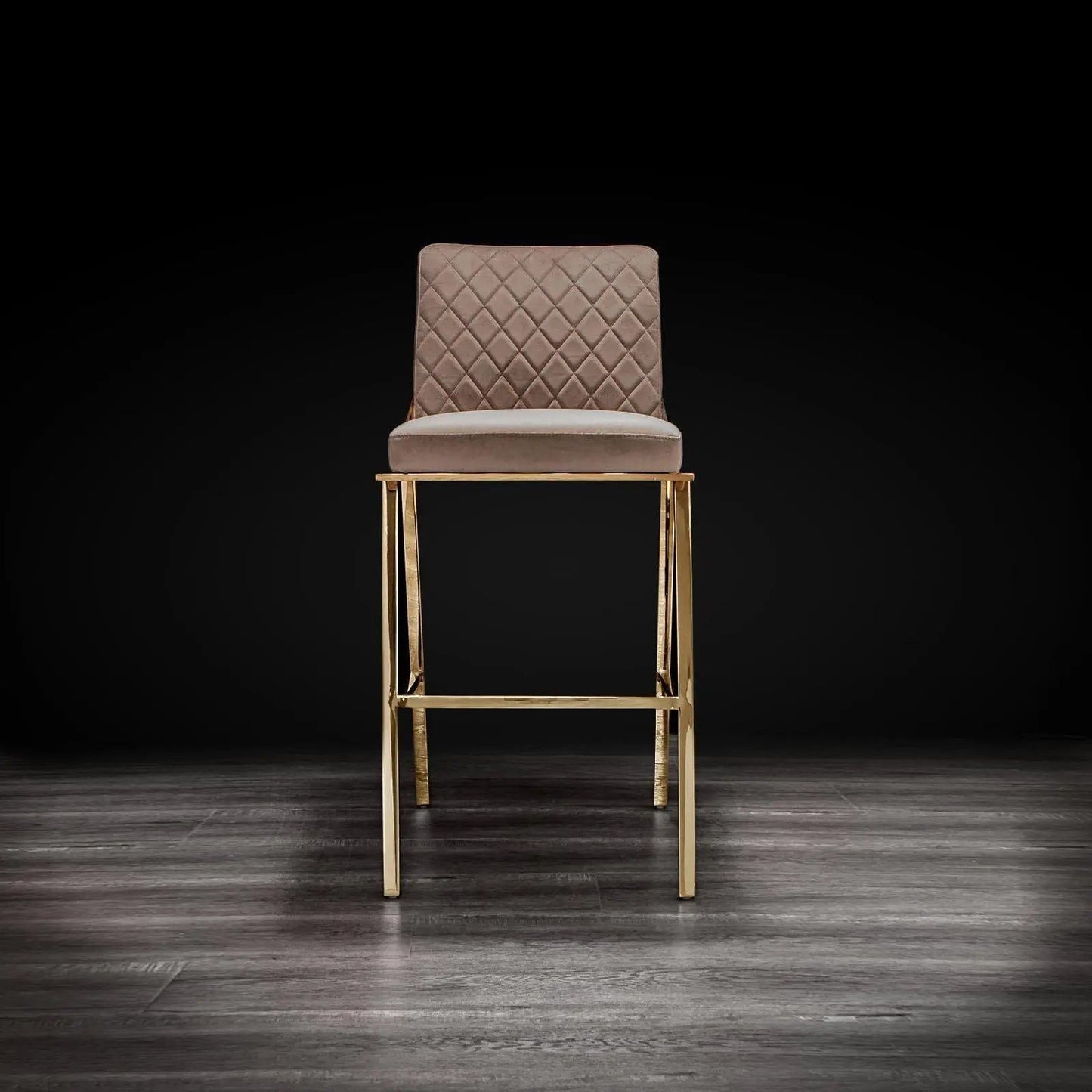 Nolan Titanium Gold Counter Bar Stool