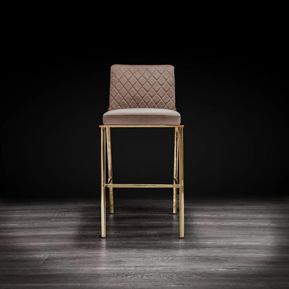 Nolan Titanium Gold Counter Bar Stool