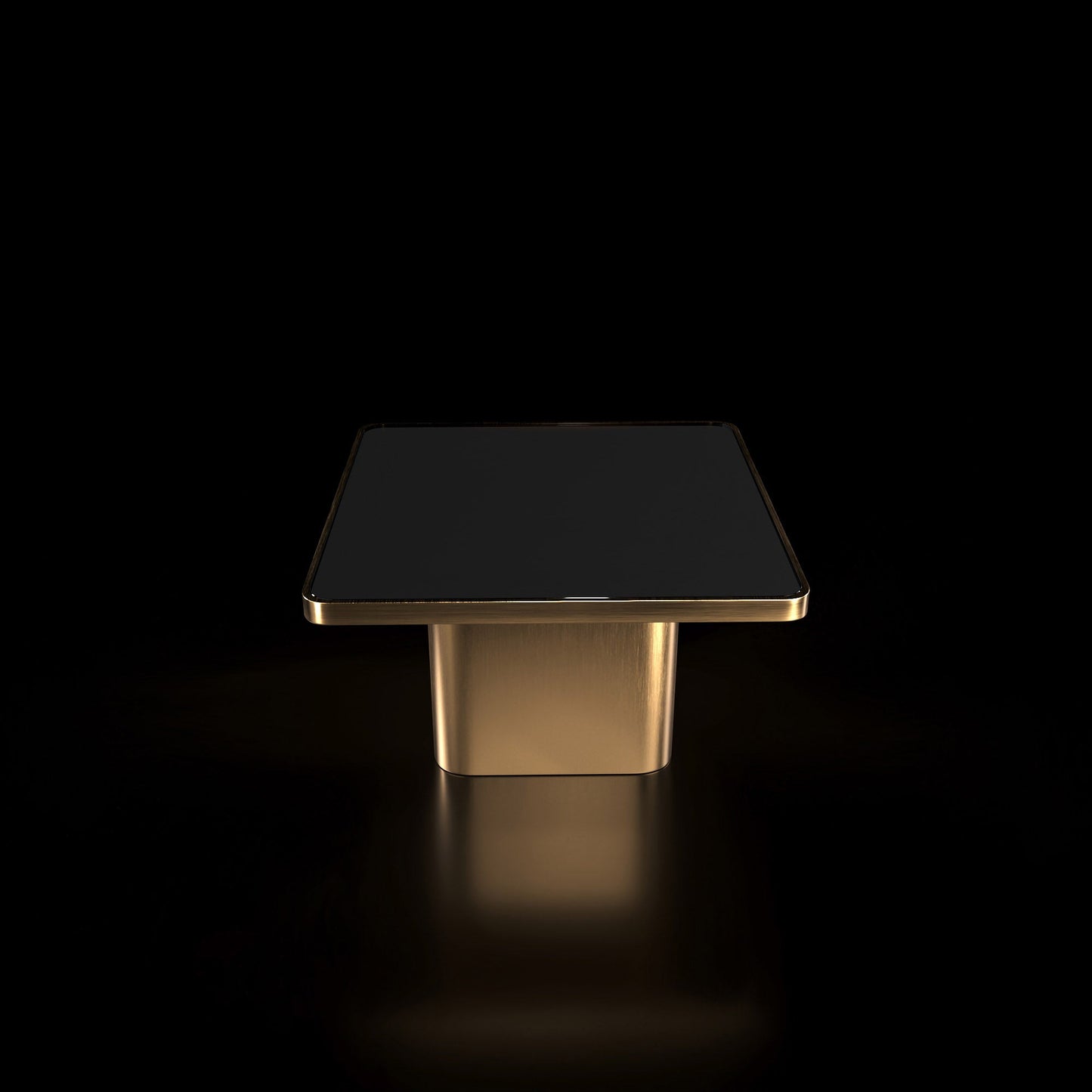 Olivero Brushed Titanium Gold Coffee Table with Elegant Design