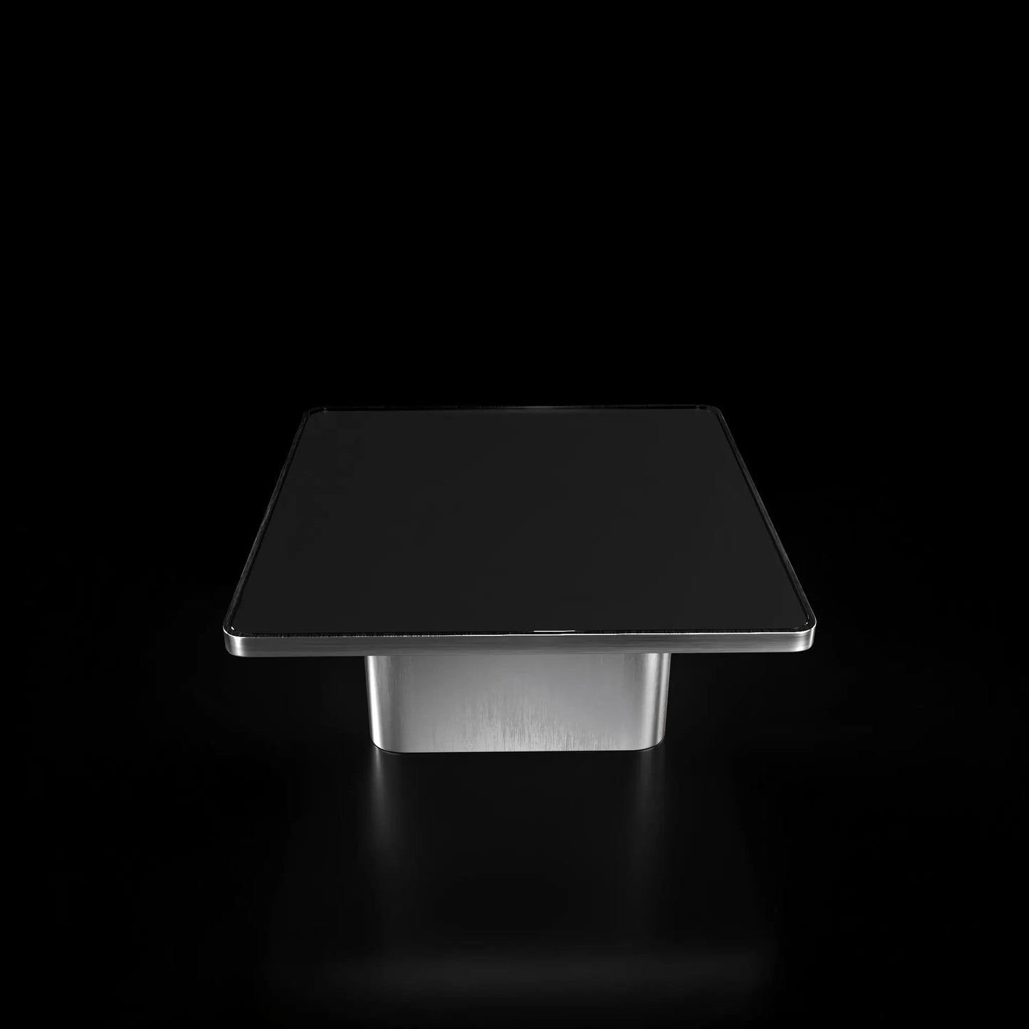 Olivero Brushed Silver Coffee Table with Sleek Appeal