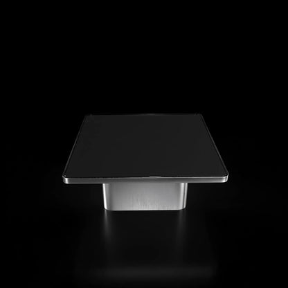 Olivero Brushed Silver Coffee Table with Sleek Appeal