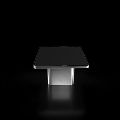 Olivero Brushed Silver Coffee Table with Sleek Appeal
