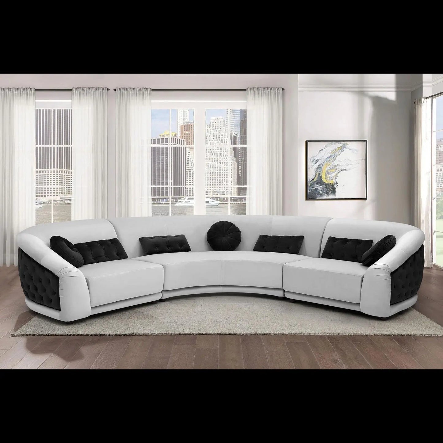 Olivia Modular Sectional | Light Gray Edition