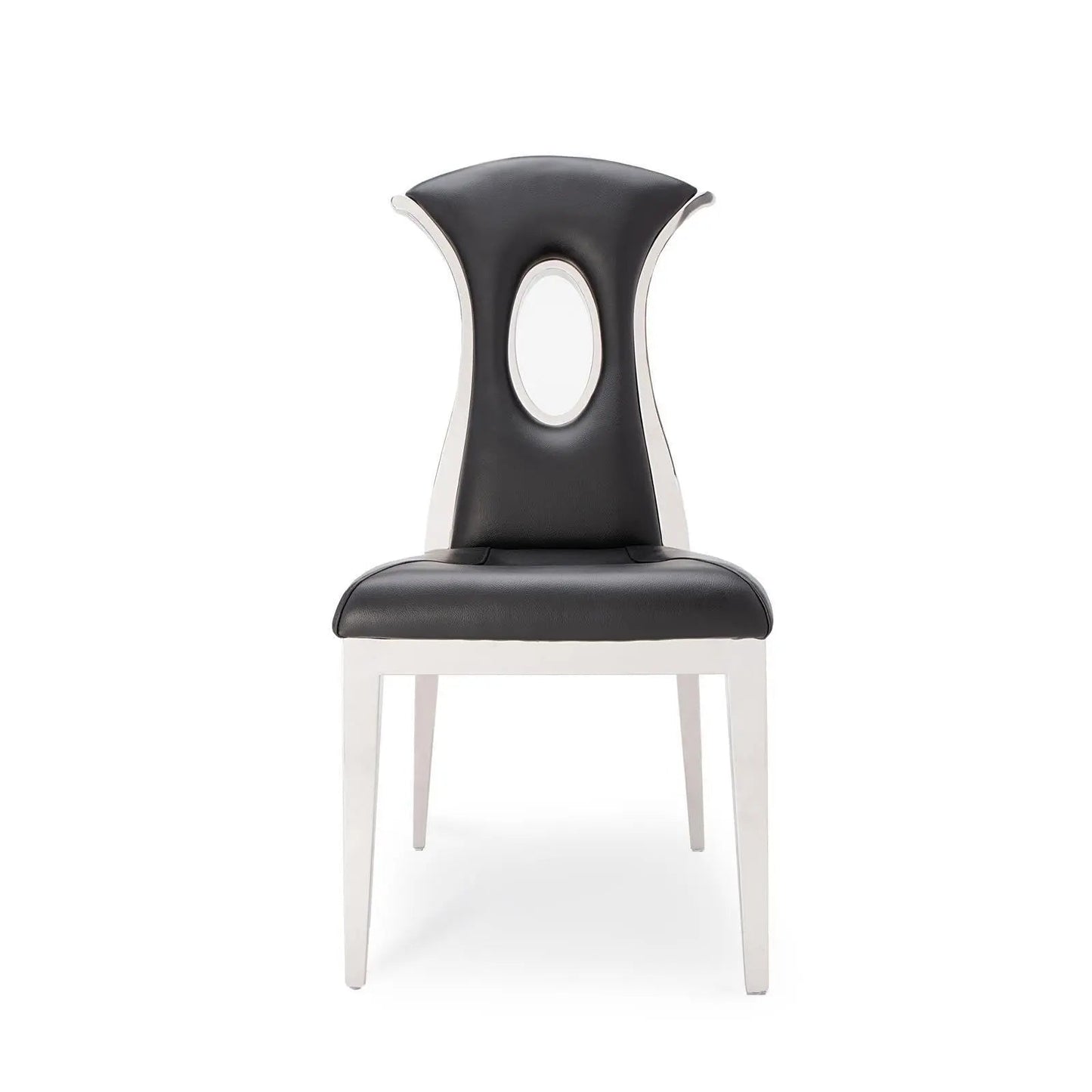Onyx Silver Sleek Dining Chair
