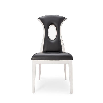Onyx Silver Sleek Dining Chair
