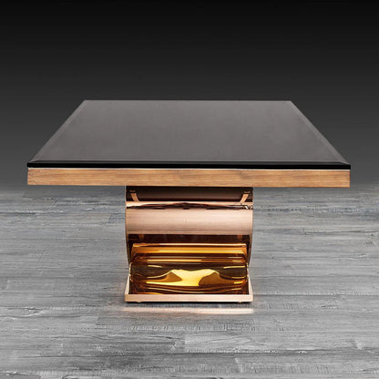 Onyx Elegant Rose Gold Coffee Table