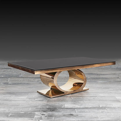 Onyx Elegant Rose Gold Coffee Table
