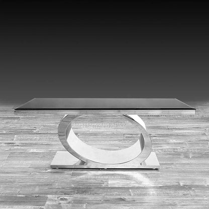 Onyx Silver Coffee Table with Minimalist Appeal