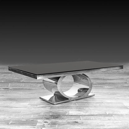 Onyx Silver Coffee Table with Minimalist Appeal