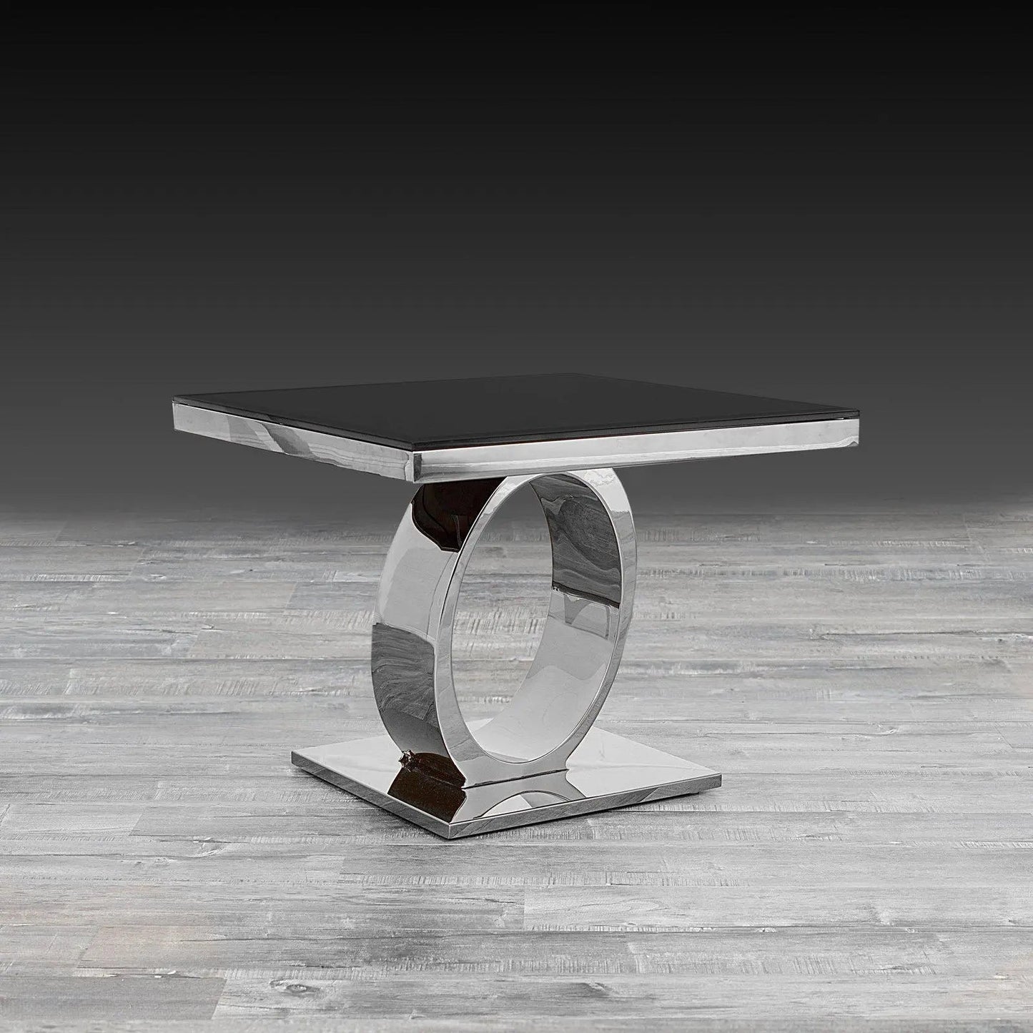 Onyx Silver End Tables | Modern Minimalism