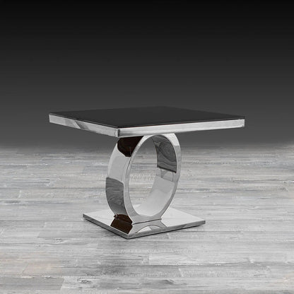 Onyx Silver End Tables | Modern Minimalism