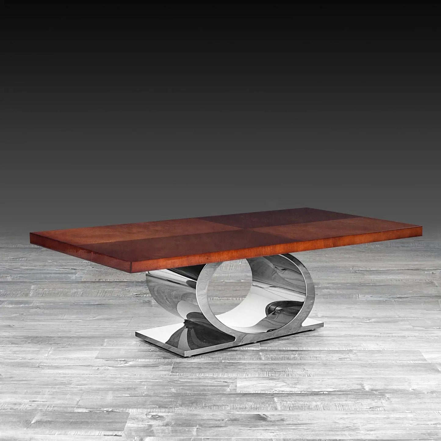 Onyx Silver Coffee Table with Minimalist Appeal