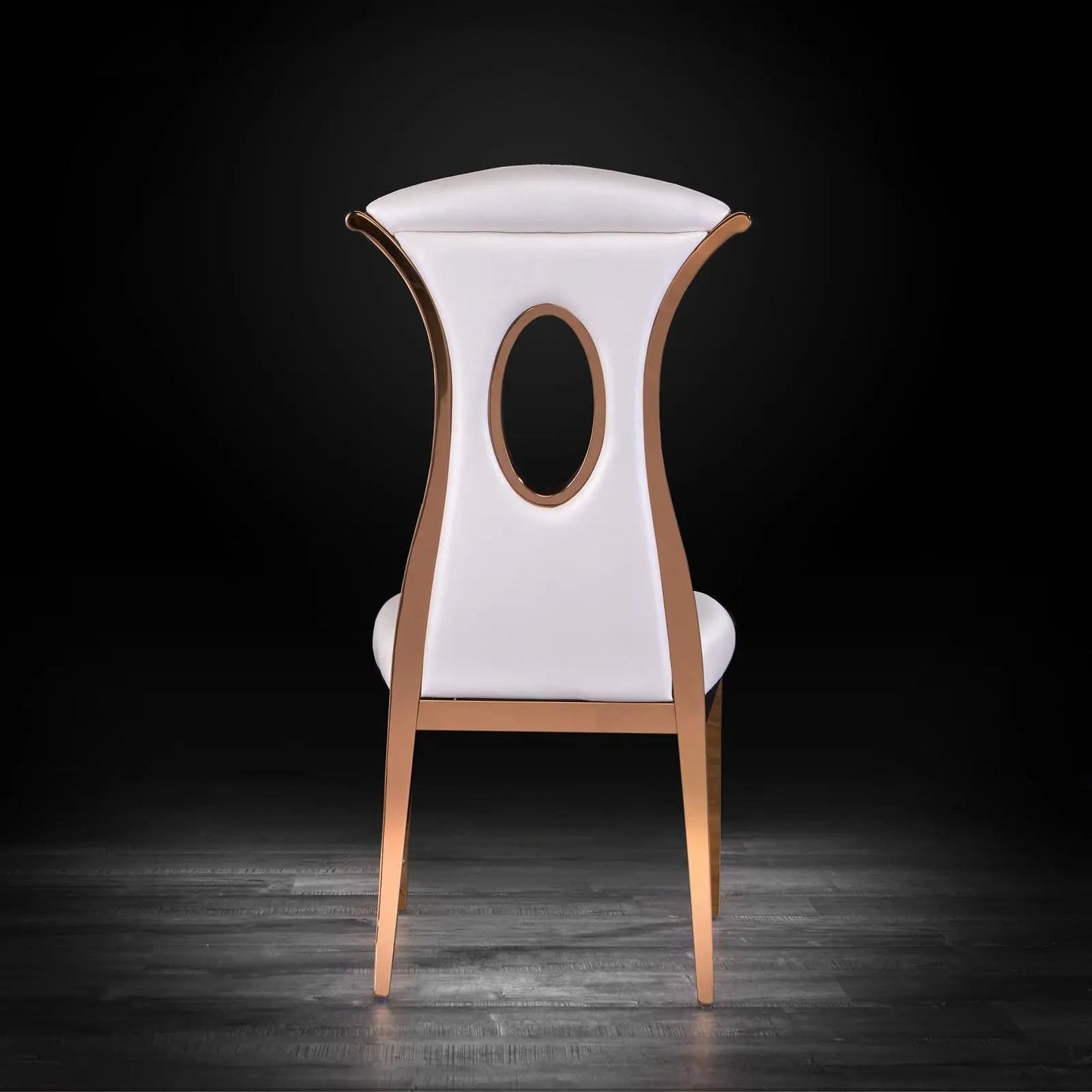 Onyx Rose Gold Designer Dining Chair
