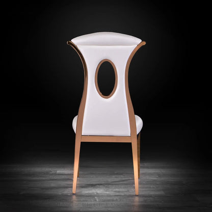Onyx Rose Gold Designer Dining Chair