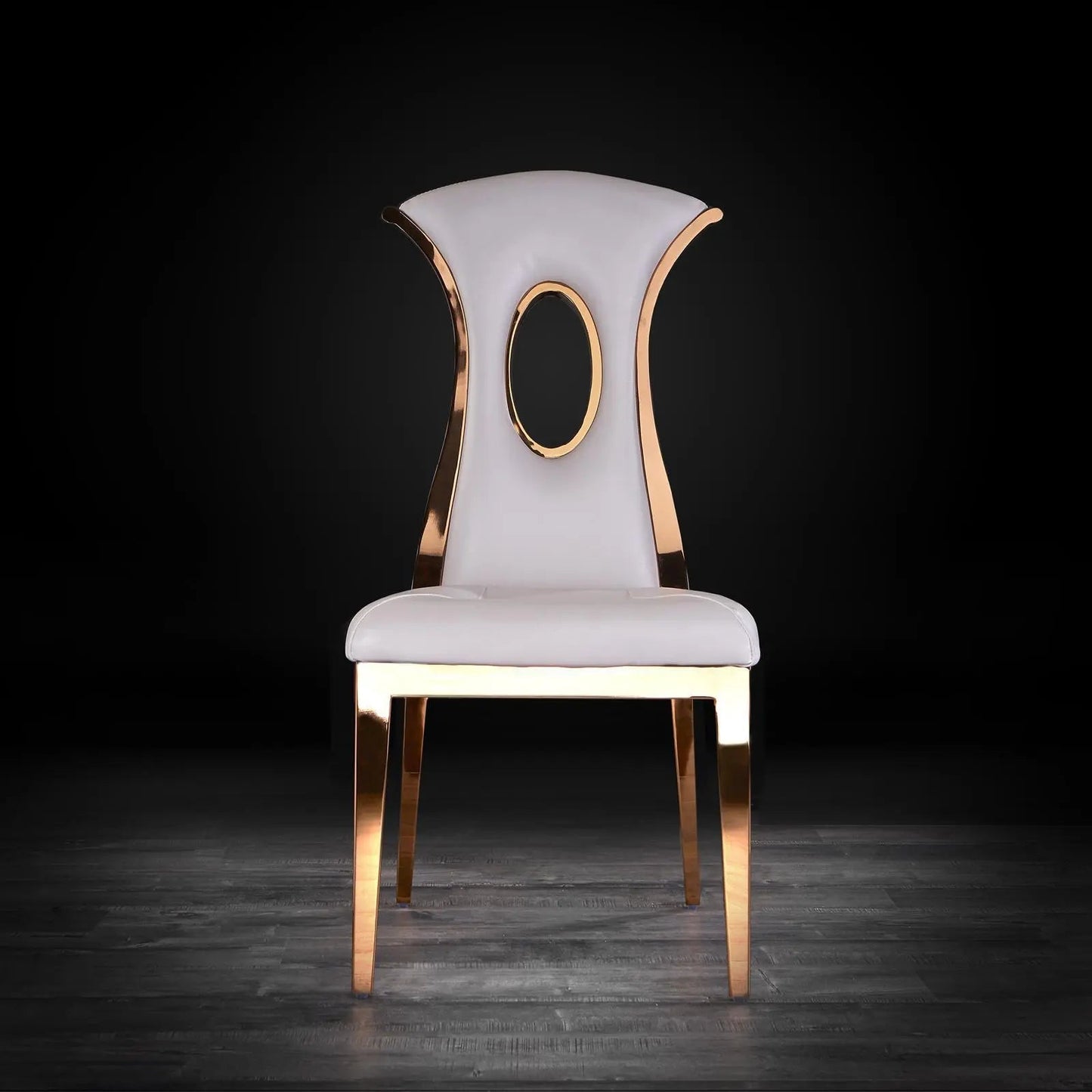 Onyx Rose Gold Designer Dining Chair