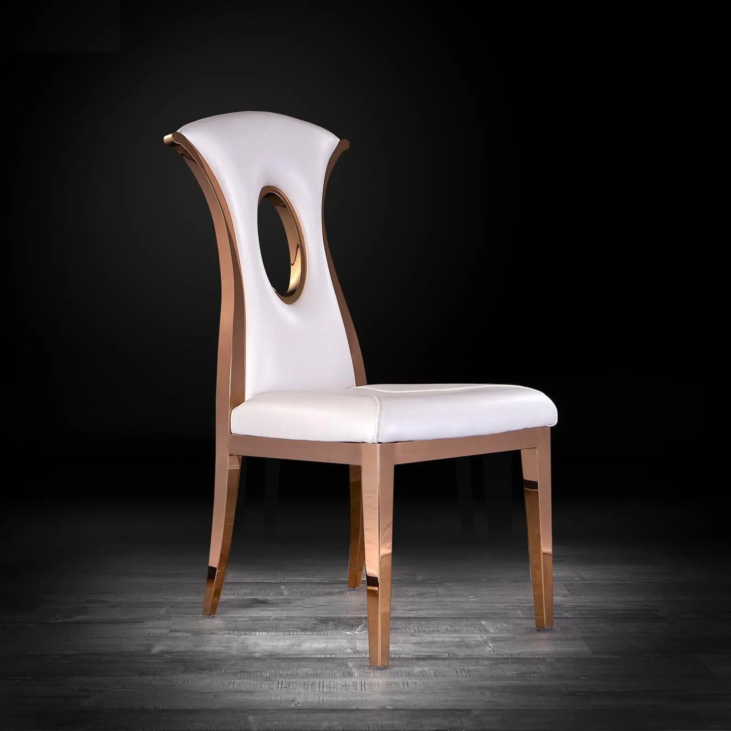 Onyx Rose Gold Designer Dining Chair
