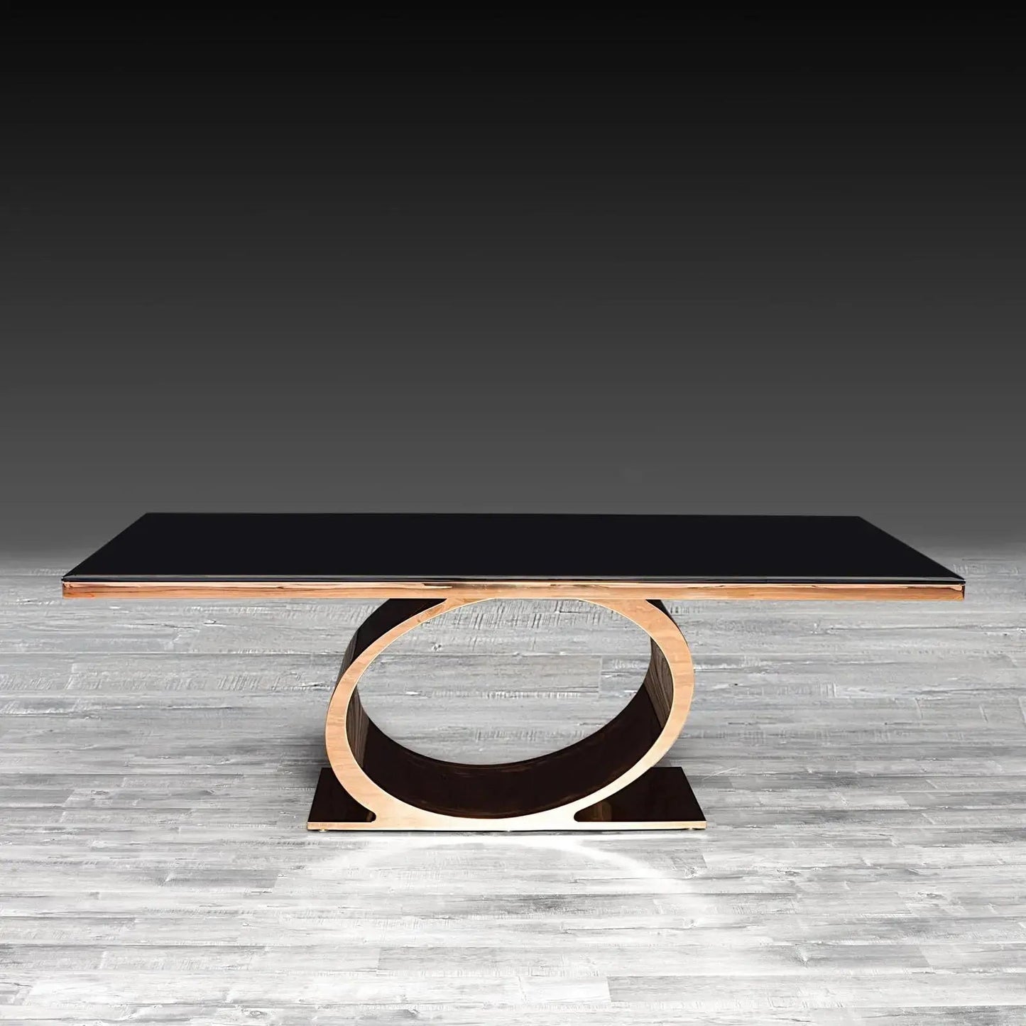Onyx Glass-Top Modern Dining Table