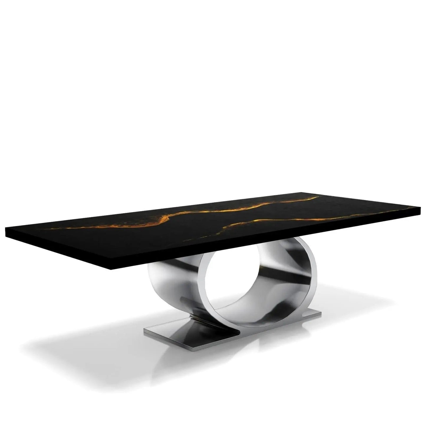 Onyx Silver Black Mountain Large Coffee Table