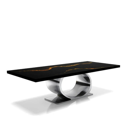 Onyx Silver Black Mountain Small Coffee Table