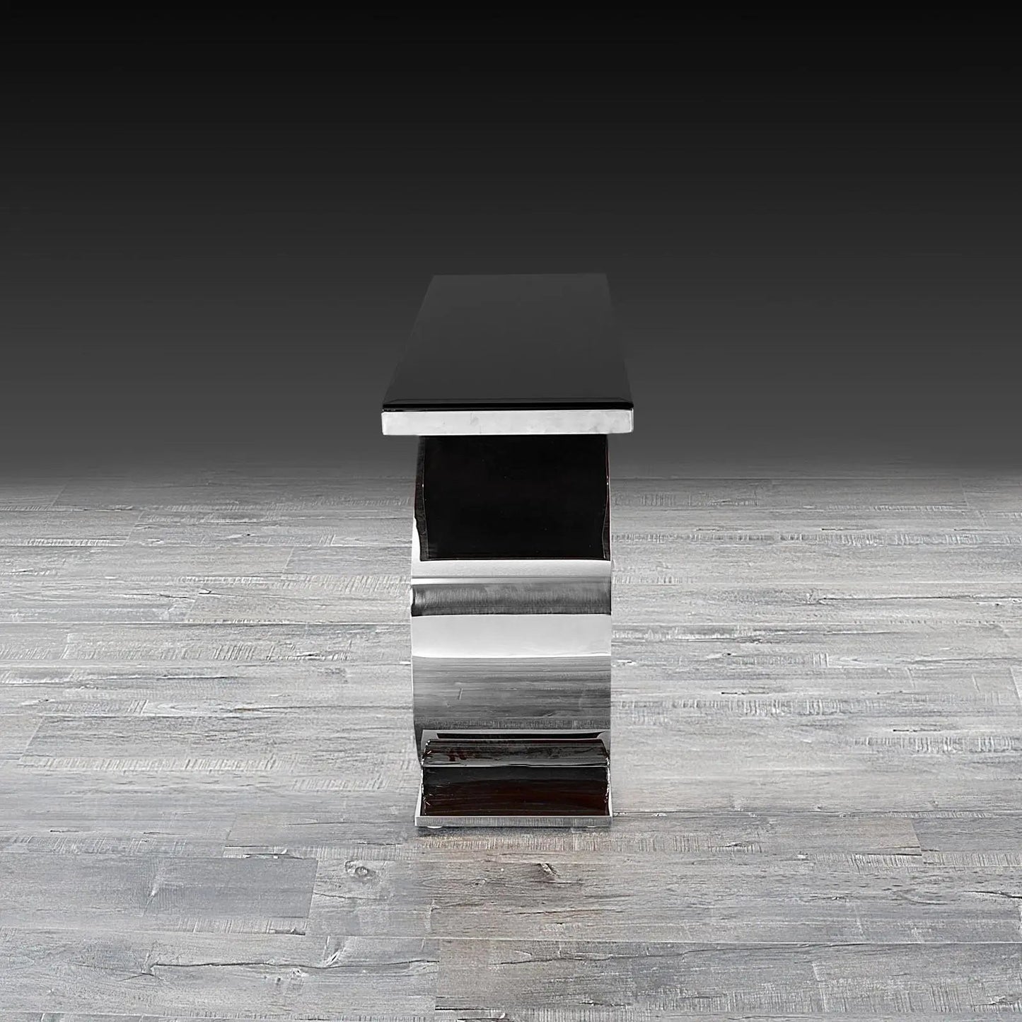 Onyx Sleek Silver Console Table for Modern Interiors