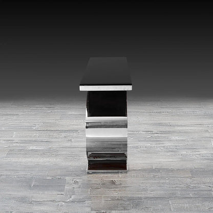 Onyx Sleek Silver Console Table for Modern Interiors