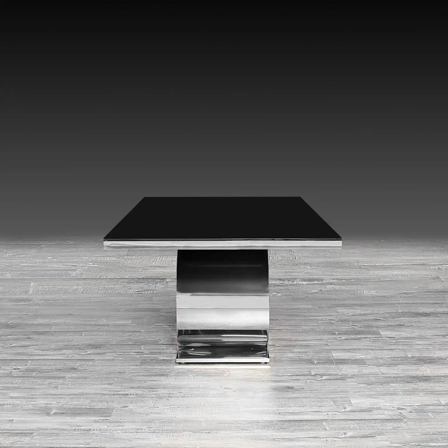 Onyx Glass-Top Modern Dining Table