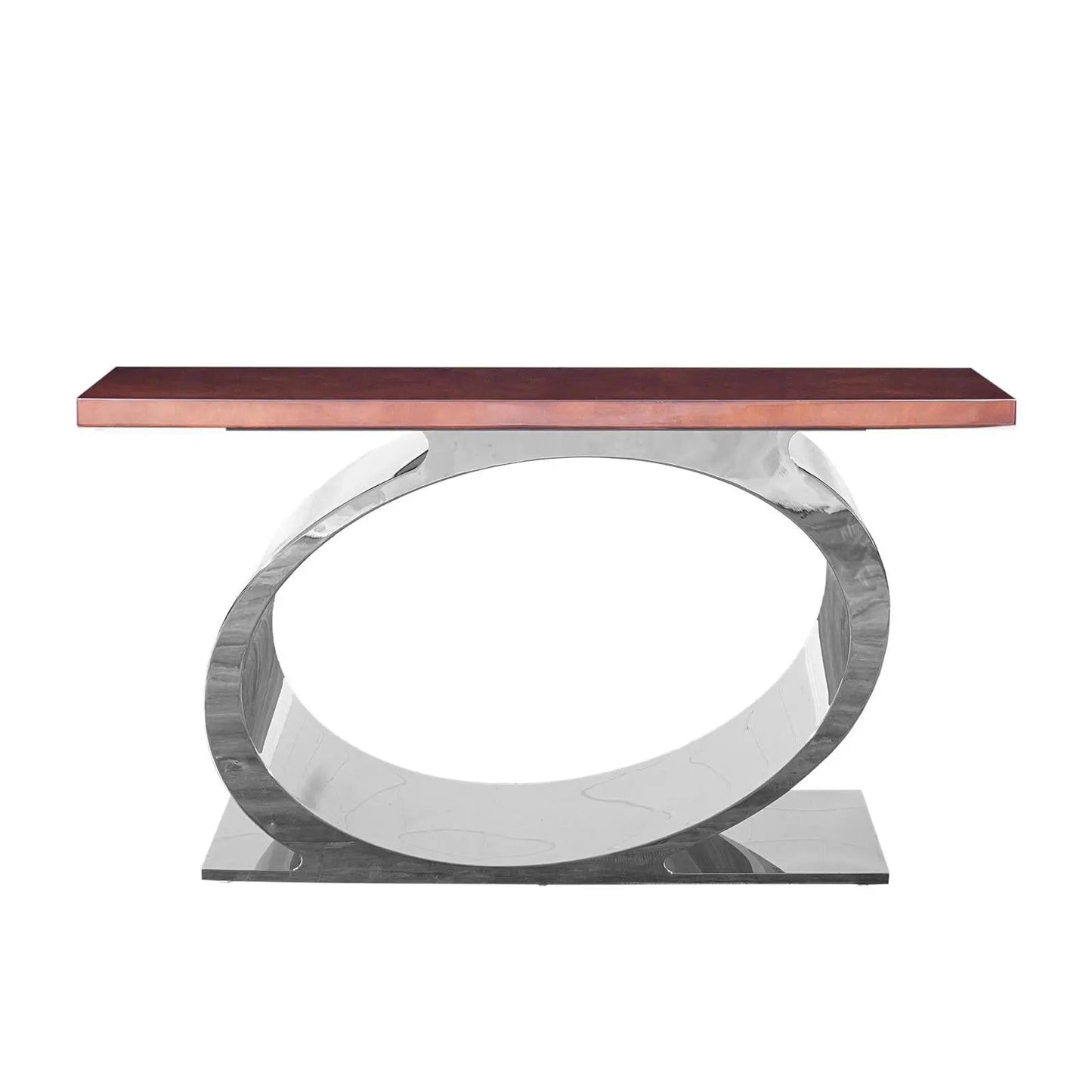 Onyx Silver Maple Console Table