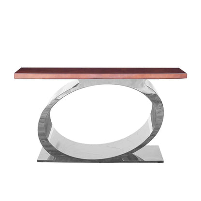 Onyx Silver Maple Console Table