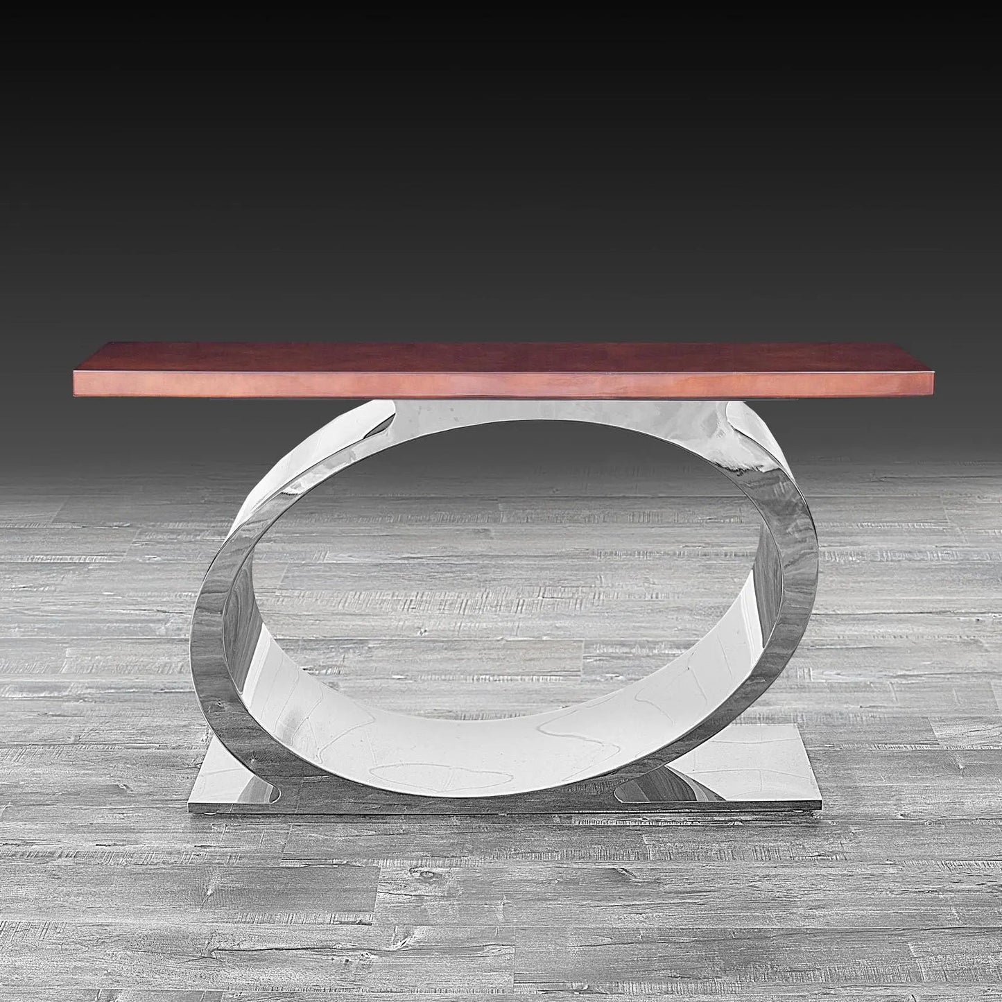 Onyx Sleek Silver Console Table for Modern Interiors