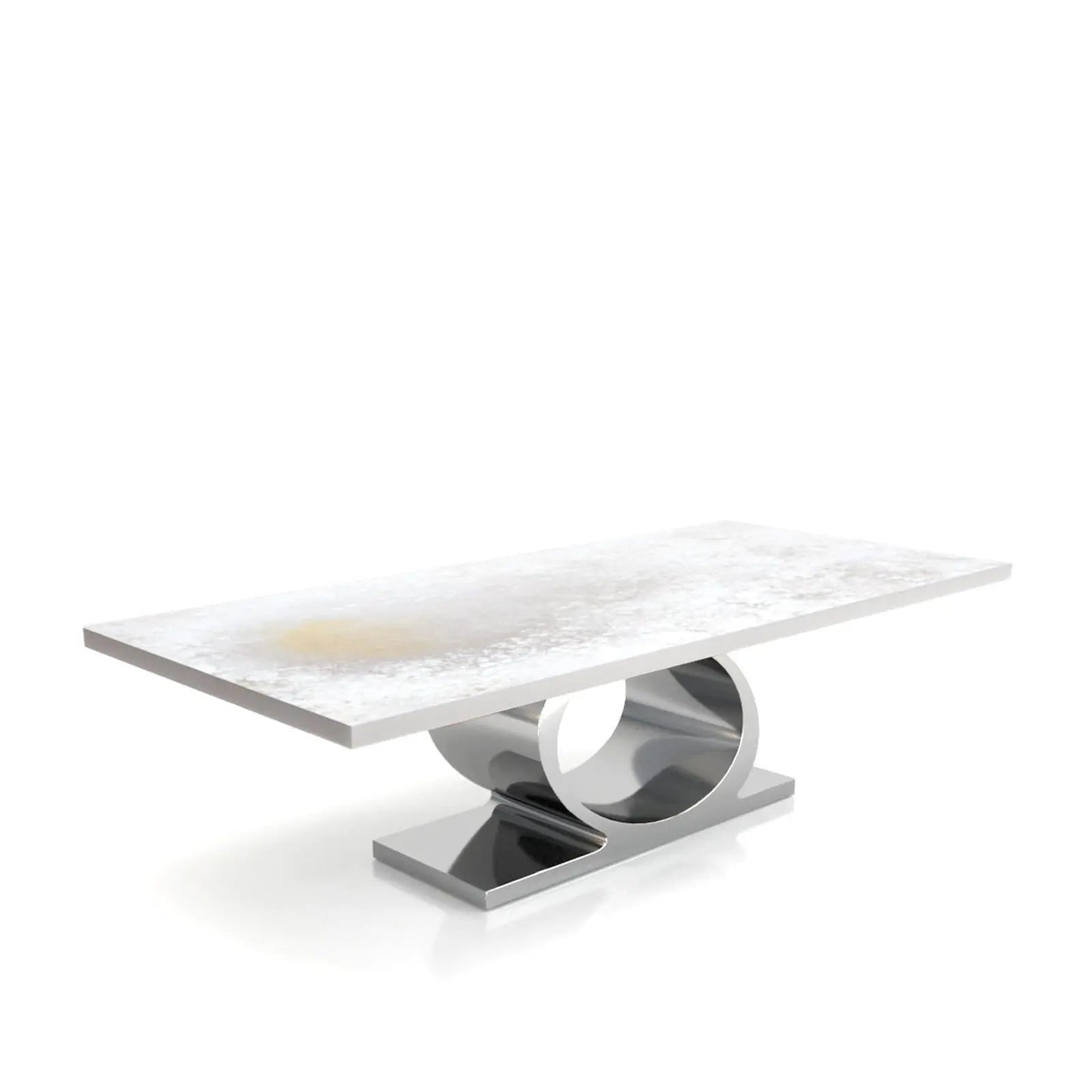 Onyx Silver White Art Small Dining Table