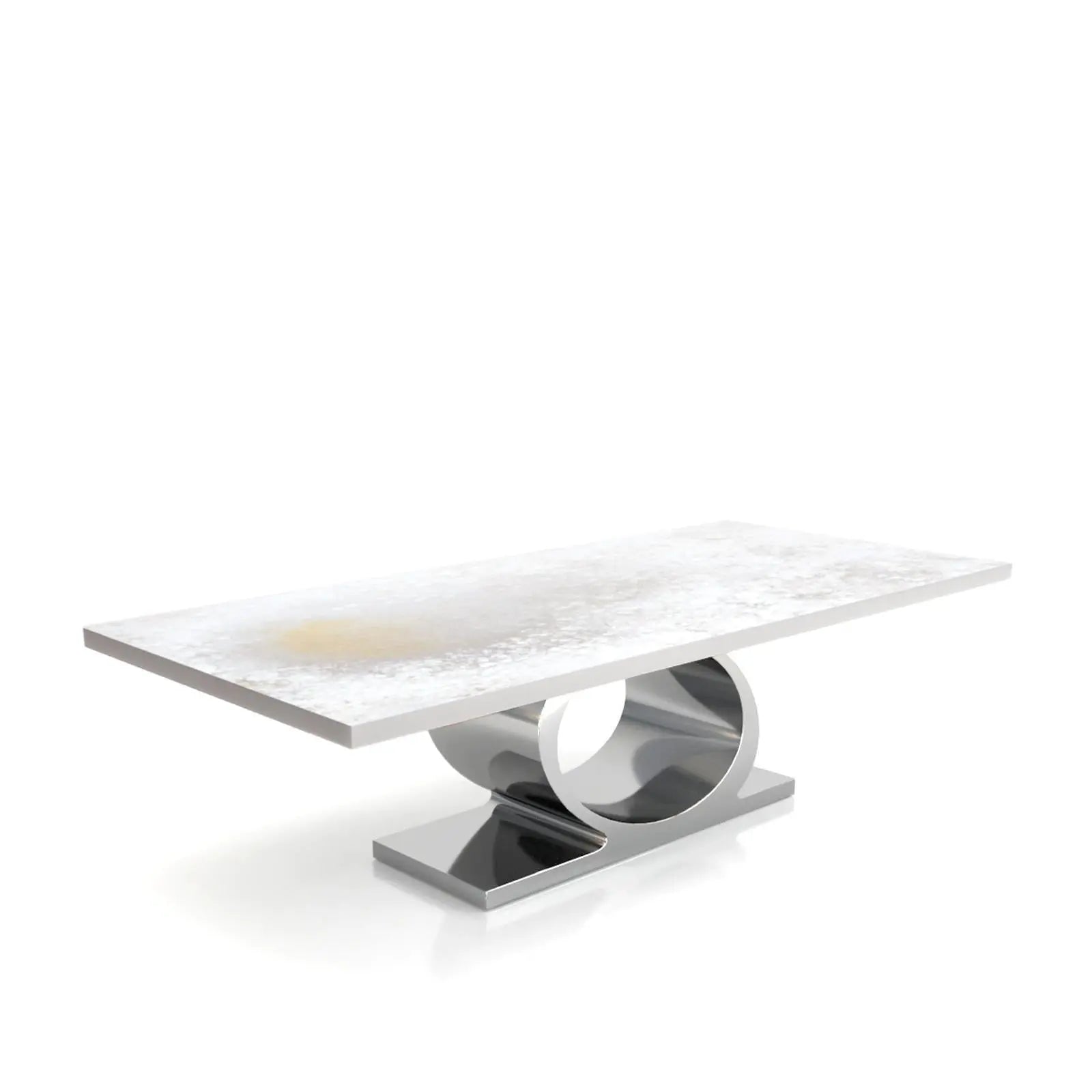 Onyx Silver White Art Small Dining Table