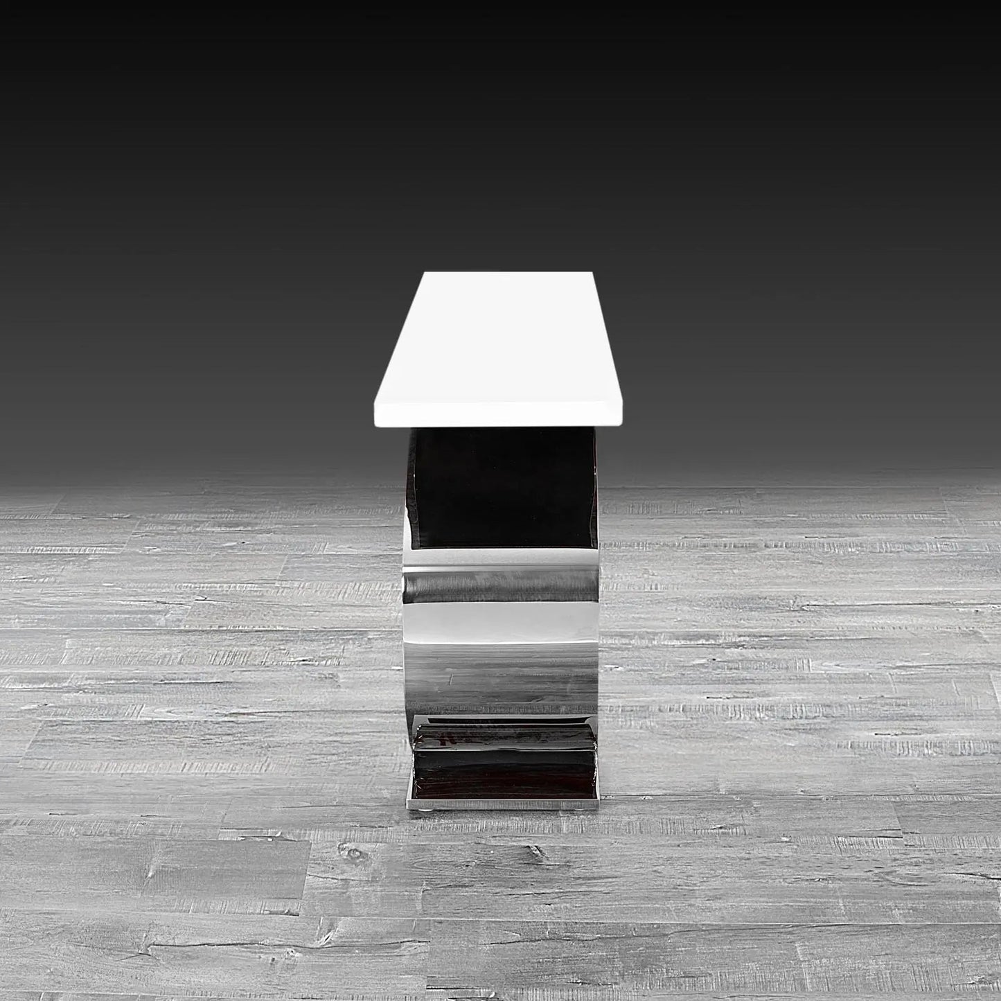 Onyx Sleek Silver Console Table for Modern Interiors