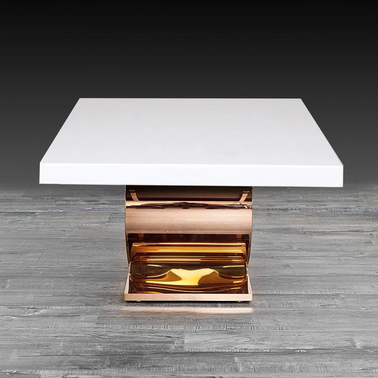 Onyx Elegant Rose Gold Coffee Table
