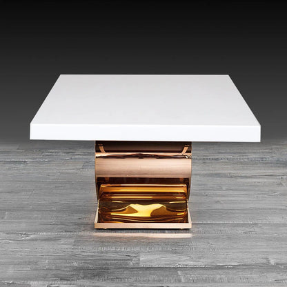 Onyx Elegant Rose Gold Coffee Table