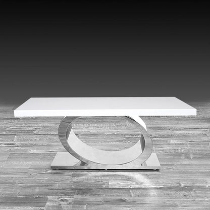 Onyx Silver Coffee Table with Minimalist Appeal