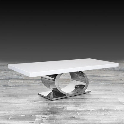 Onyx Silver Coffee Table with Minimalist Appeal