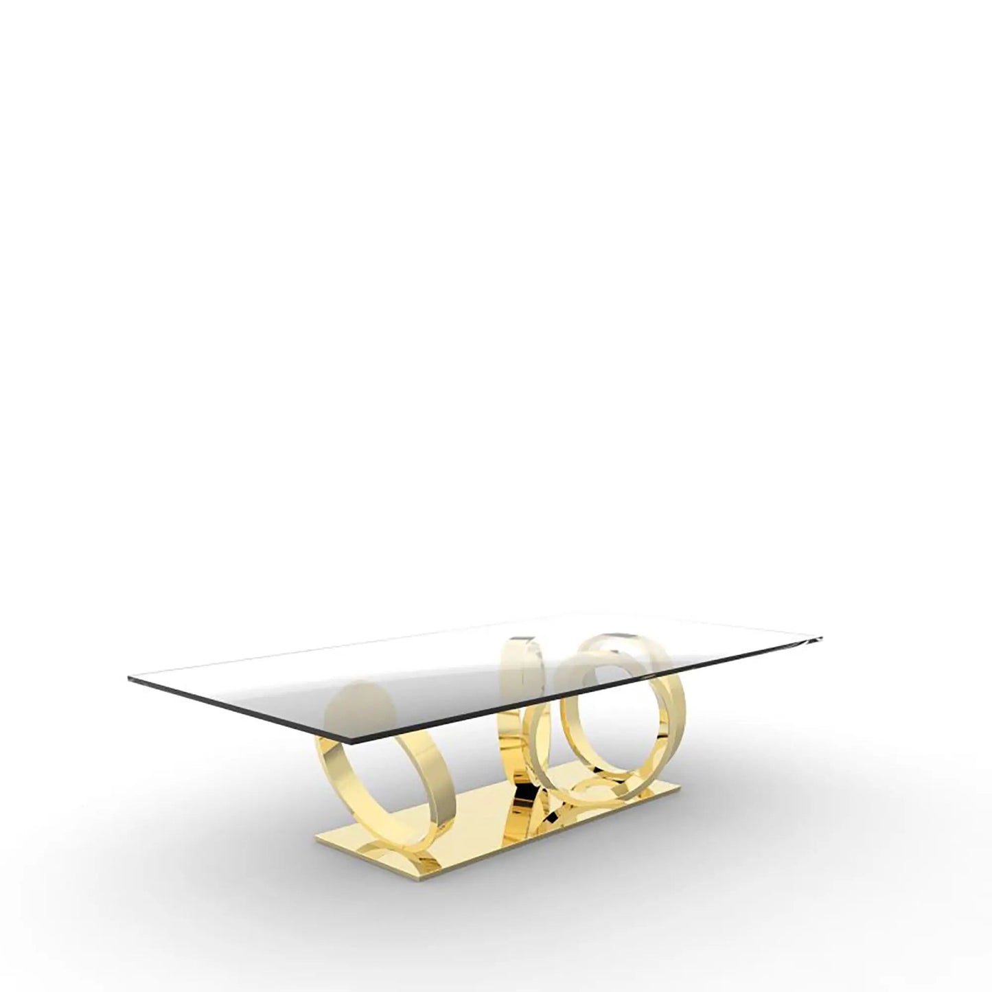 Oracle Titanium Gold Rectangular Dining Table