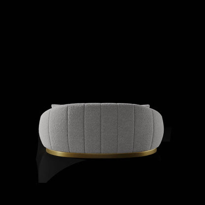 Oslo Gold-Trim Sofa Set – Ivory