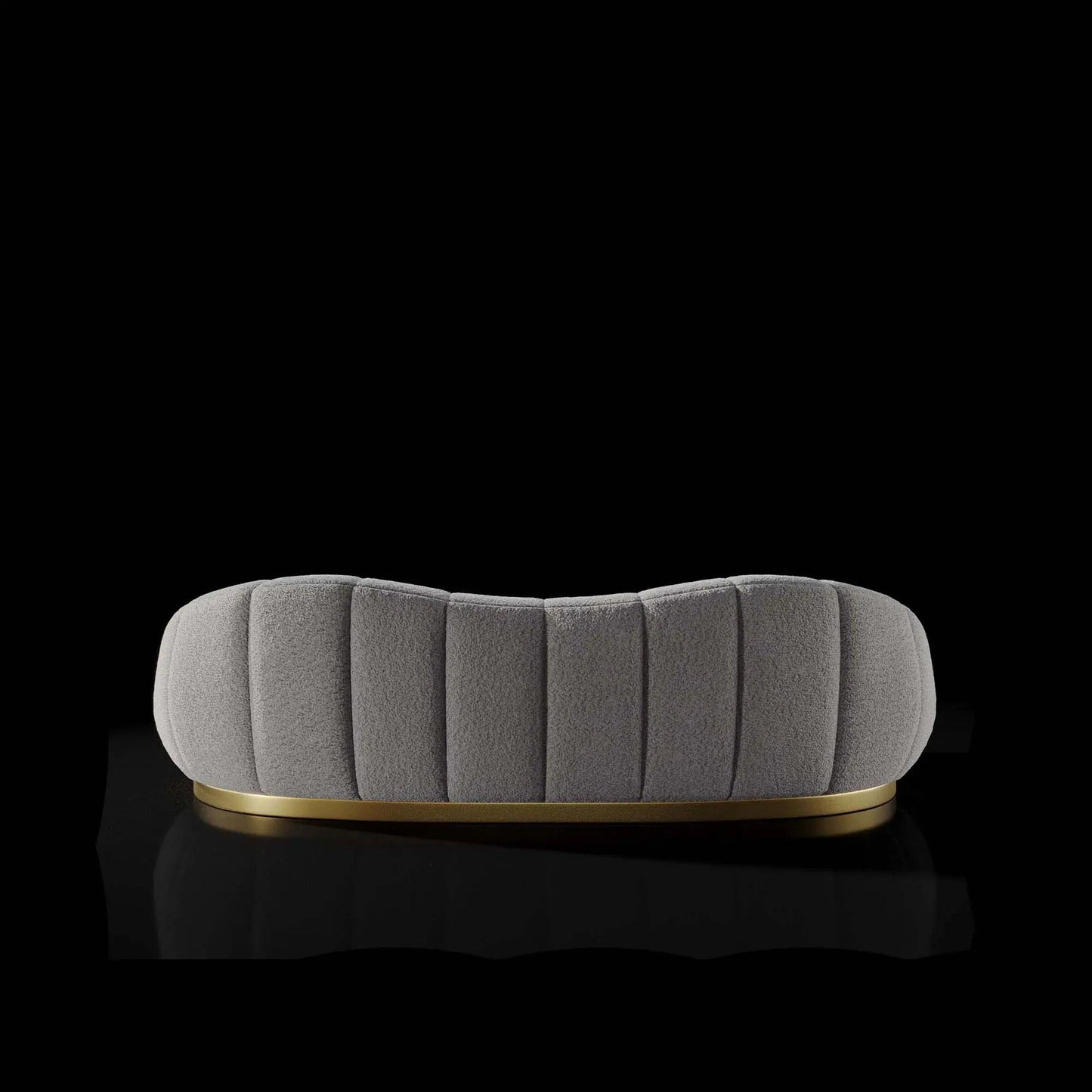 Oslo Gold-Trim Sofa Set – Ivory