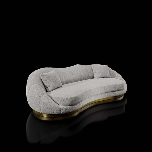 Oslo Gold Sofa Ivory