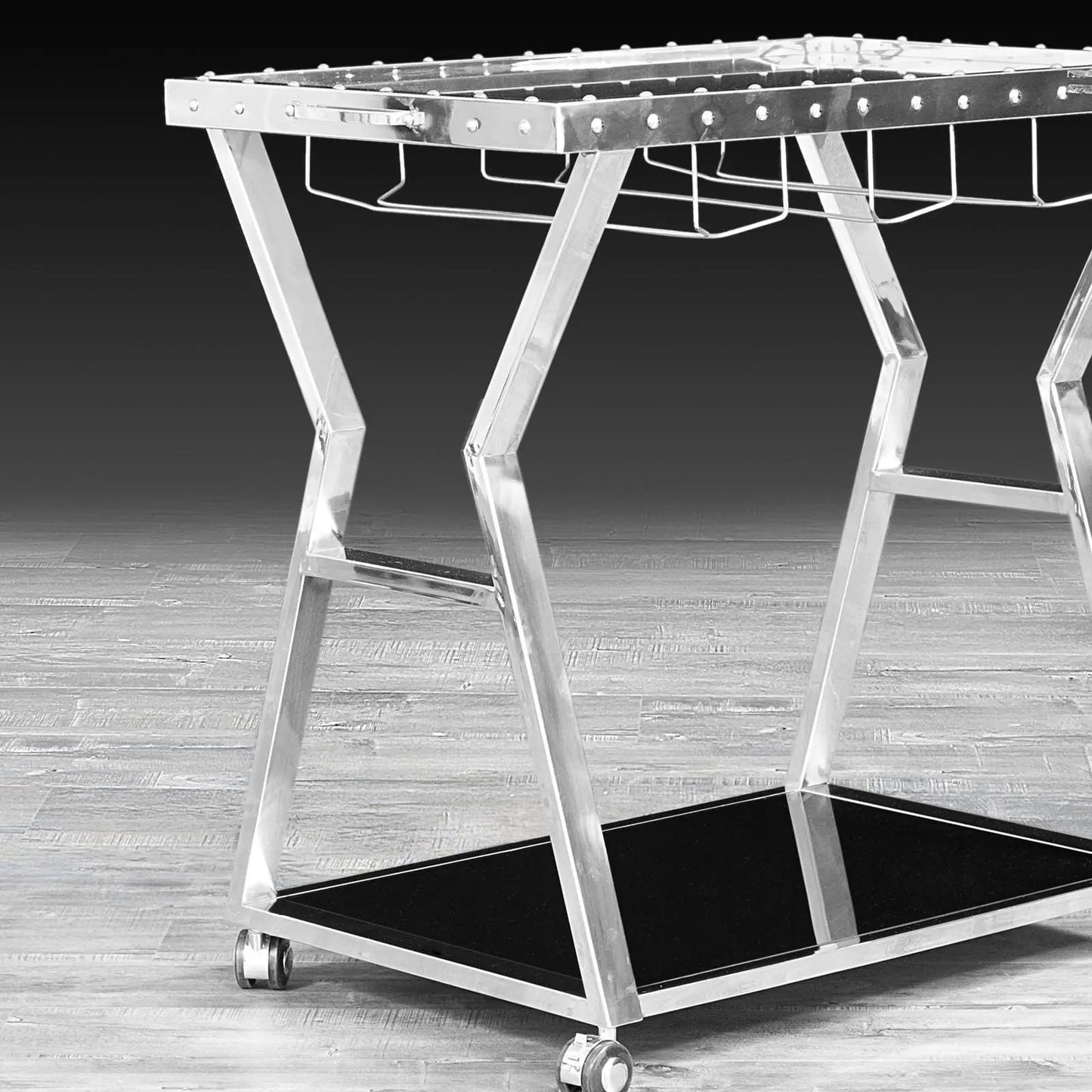 Oslo Bar Cart in Silver