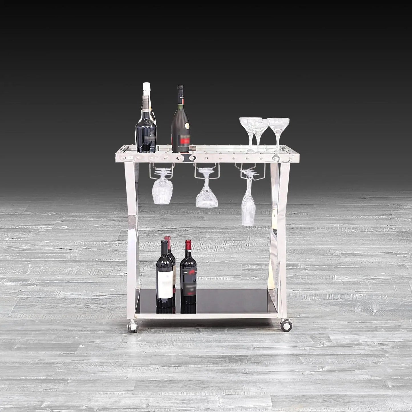 Oslo Bar Cart in Silver