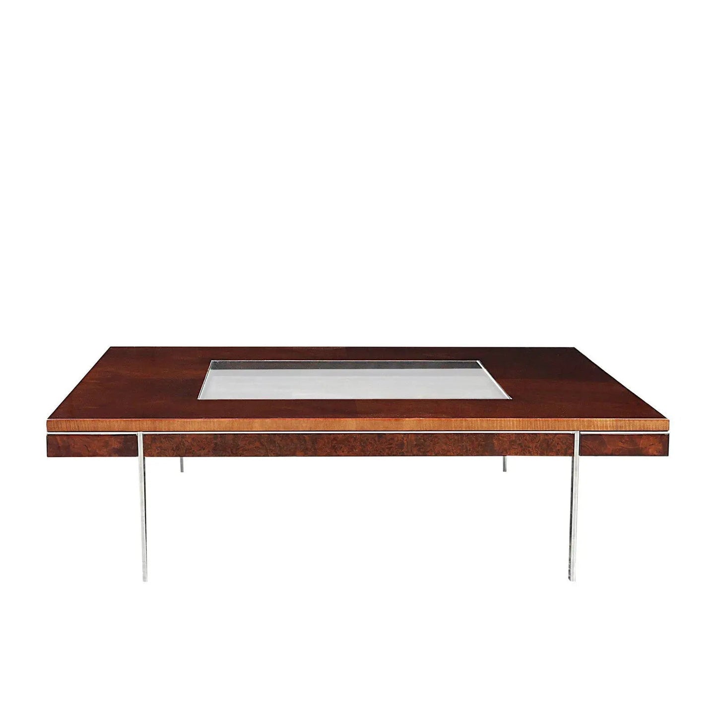 Petro Modern Square Coffee Table with Bold Lines
