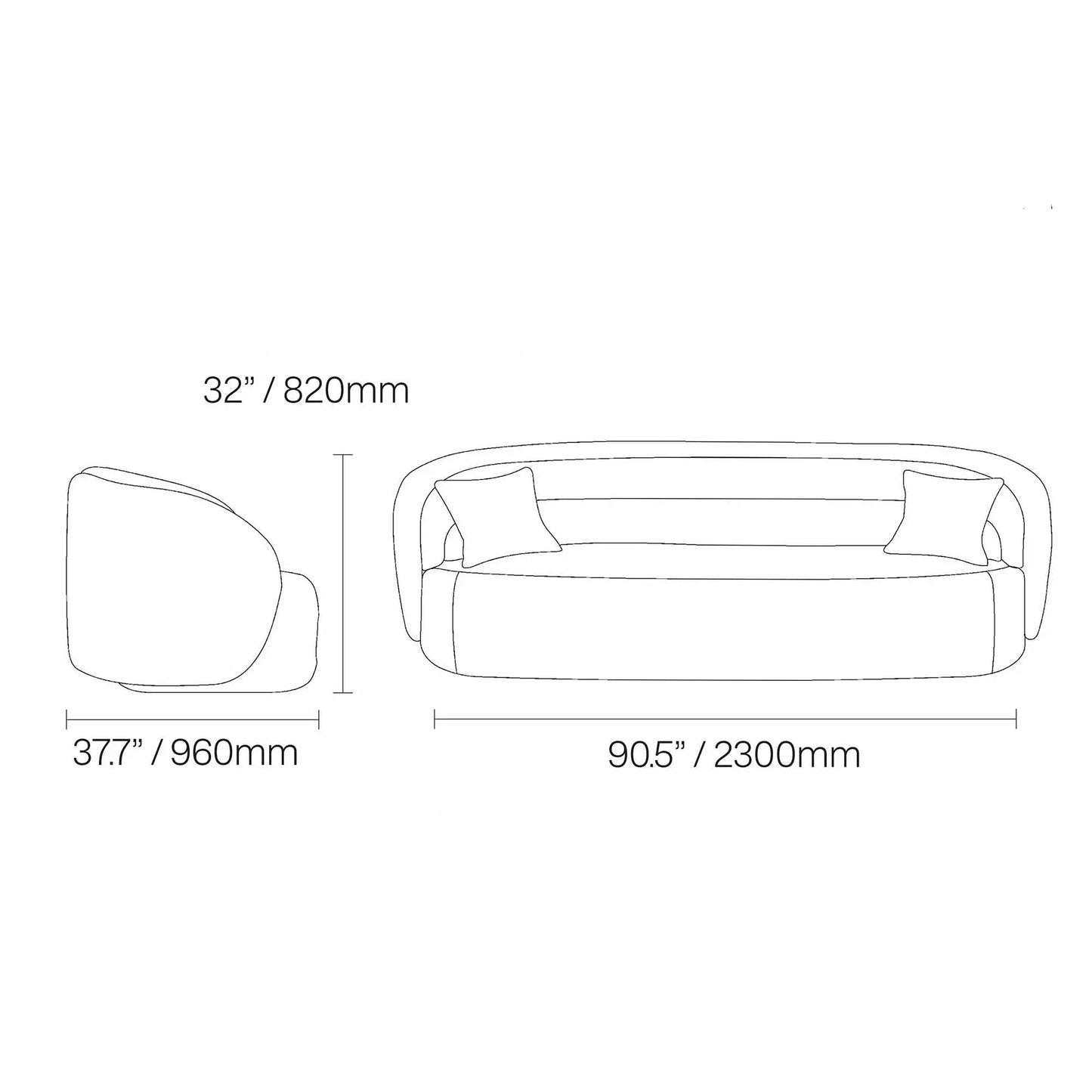 Pietra Contemporary Sofa Set – White