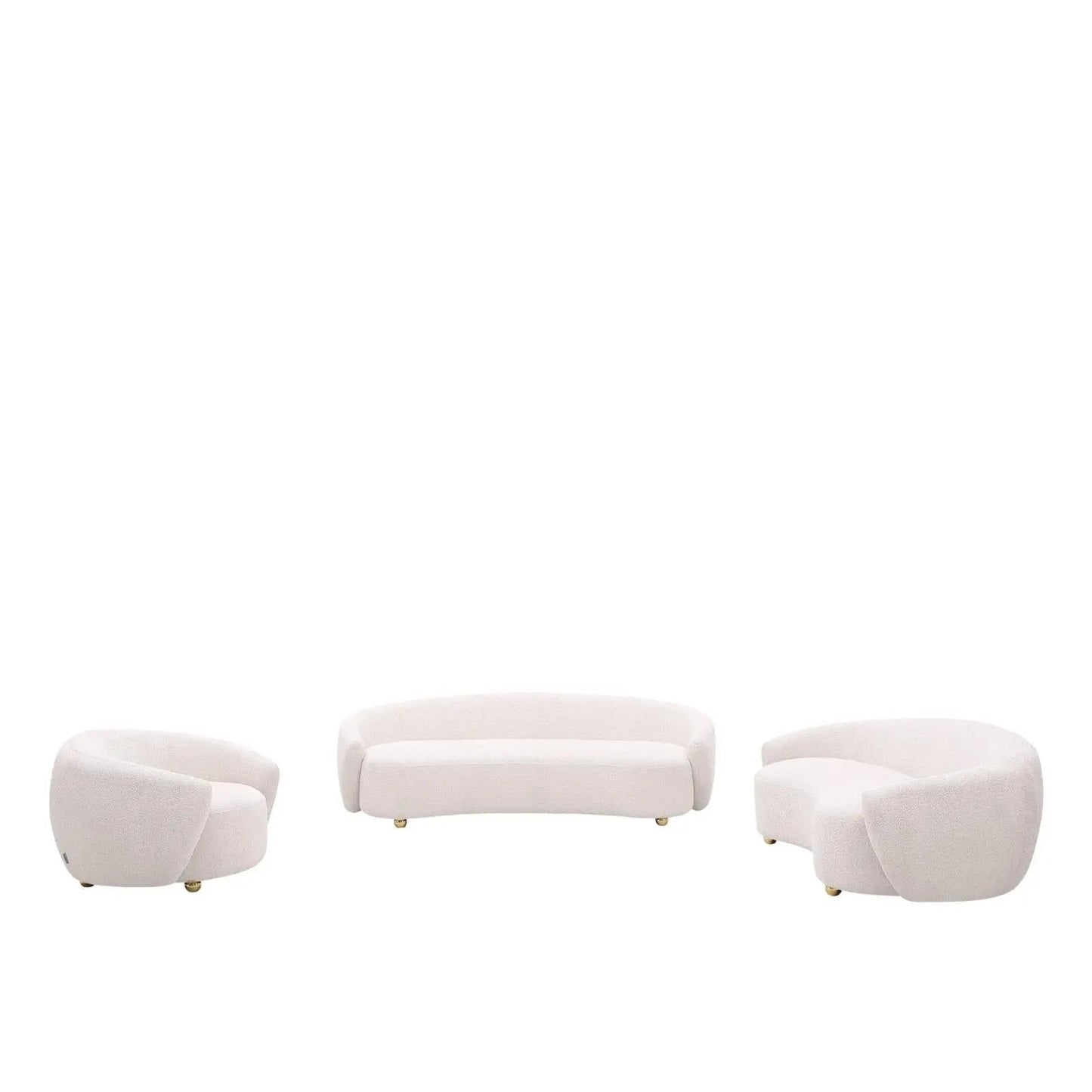 Primo Modern Sofa Set – White
